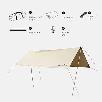 SUNNYFEEL キャンプ アウトドア 4点セット Amazon.co.jp: SUNNYFEEL アウトドア チェア キャンプ チェア